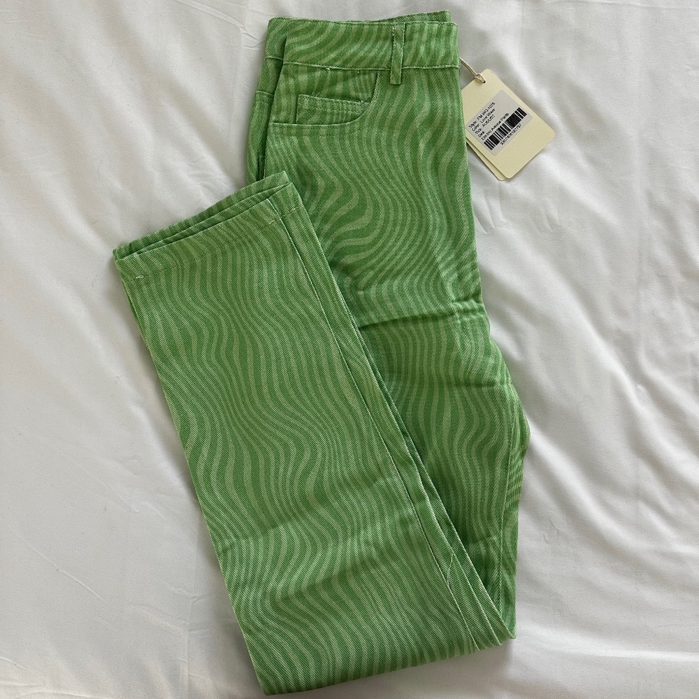Lime Wave Electric Avenue pants (size US2)